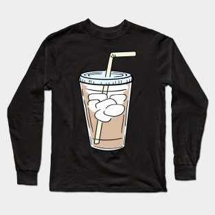 Iced Coffee Cup Long Sleeve T-Shirt